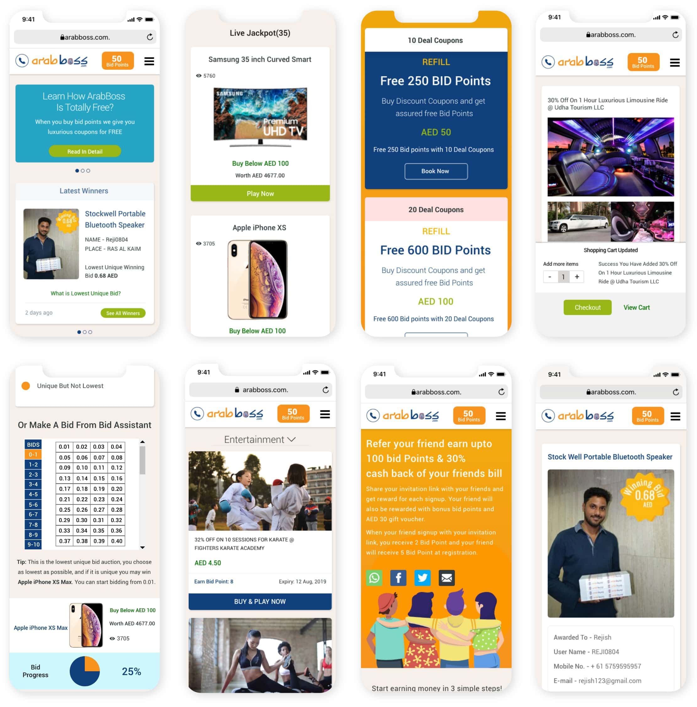 Web app ui's